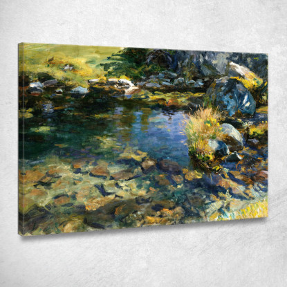 Piscina Alpina John Singer Sargent jss11 quadro stampato su tela