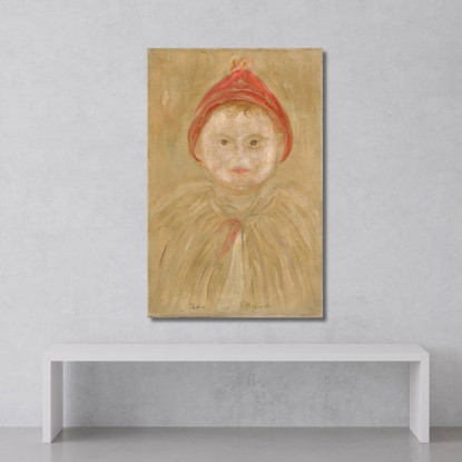 Bambino Con Mantellina Tadeusz Makowski tmk40 quadro stampato su tela