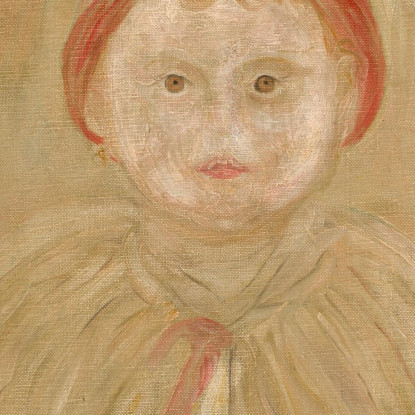 Bambino Con Mantellina Tadeusz Makowski tmk40 quadro stampato su tela