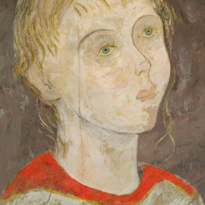 Ragazza Con Ghirlanda Di Fiori Tadeusz Makowski tmk43 quadro stampato su tela