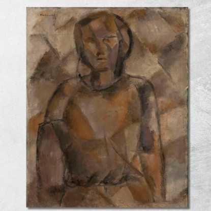 Ragazza Tadeusz Makowski tmk66 quadro stampato su tela