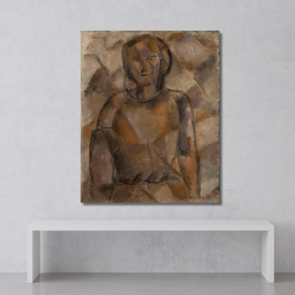 Ragazza Tadeusz Makowski tmk66 quadro stampato su tela