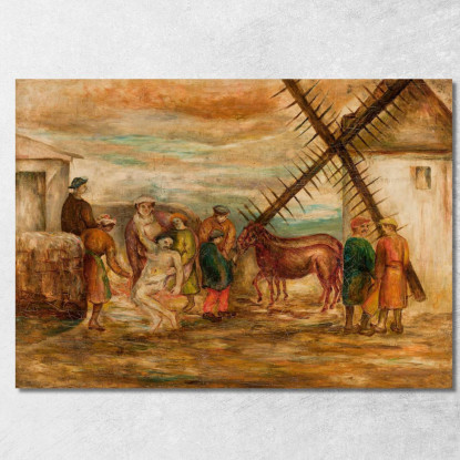 Buon Samaritano Tadeusz Makowski tmk67 quadro stampato su tela