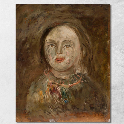 Testa Di Ragazza Tadeusz Makowski tmk69 quadro stampato su tela