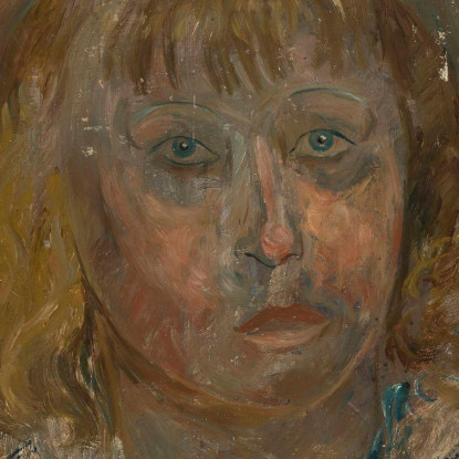 Testa Di Una Ragazza Con Frangia Tadeusz Makowski tmk75 quadro stampato su tela