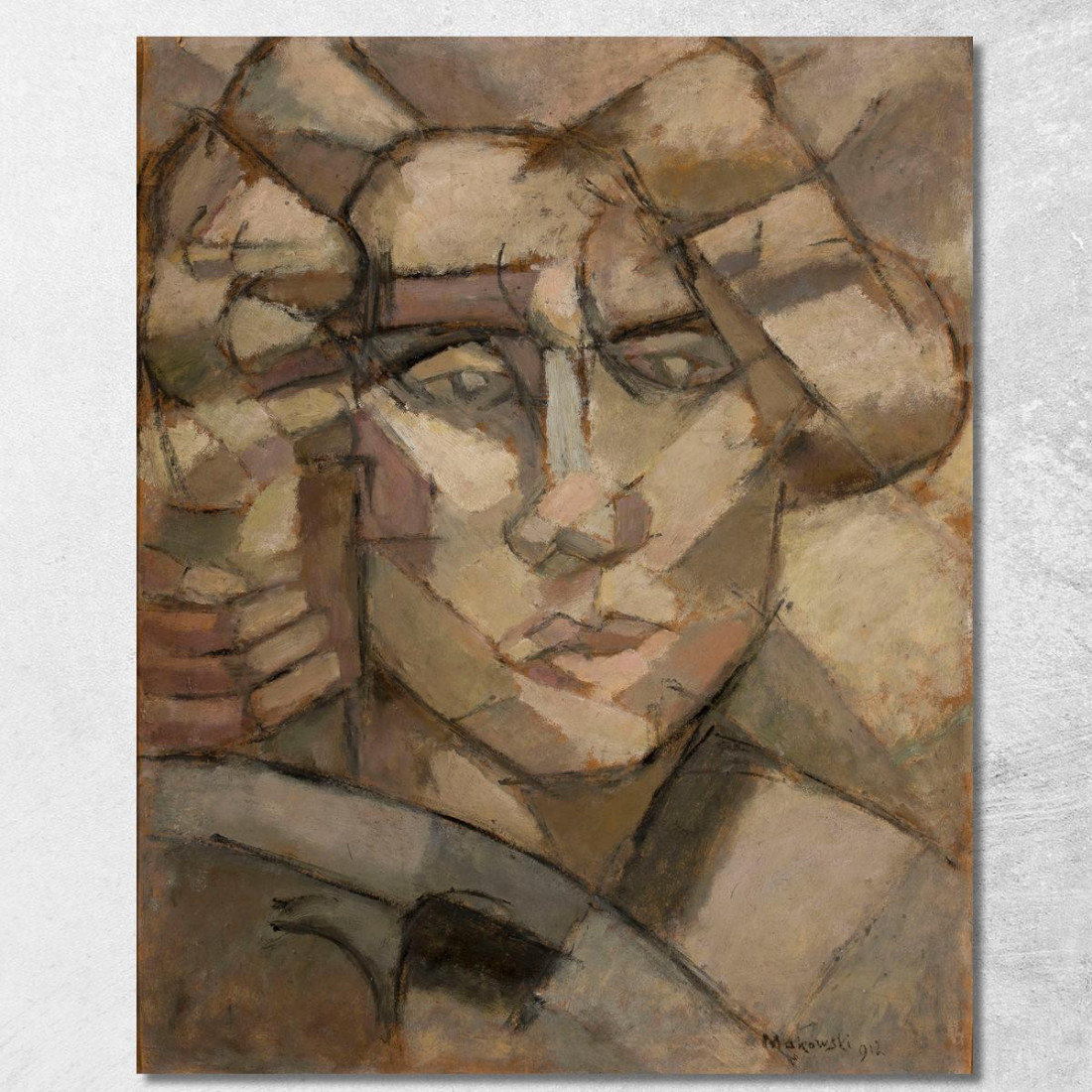 Testa Tadeusz Makowski tmk79 quadro stampato su tela