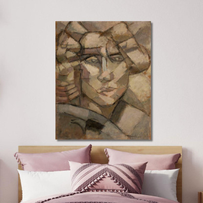 Testa Tadeusz Makowski tmk79 quadro stampato su tela