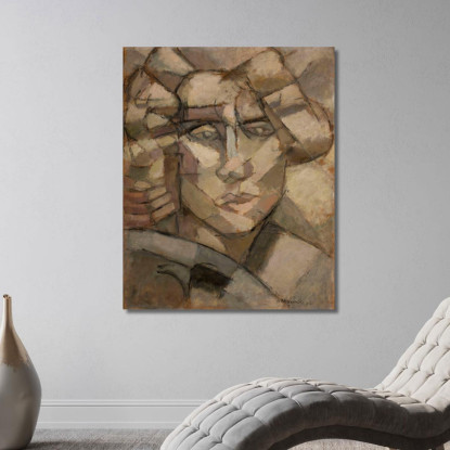 Testa Tadeusz Makowski tmk79 quadro stampato su tela