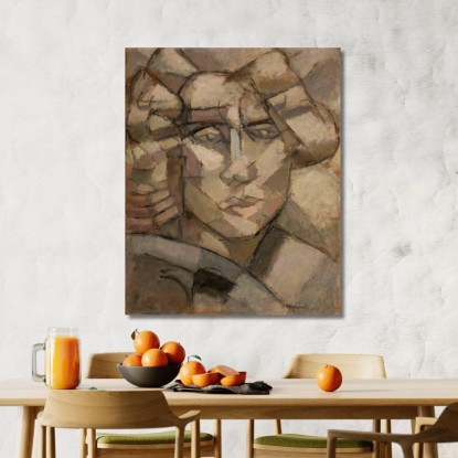 Testa Tadeusz Makowski tmk79 quadro stampato su tela