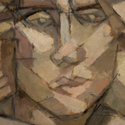 Testa Tadeusz Makowski tmk79 quadro stampato su tela