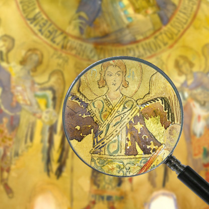 Angeli Mosaico Cappella Palatina Palermo John Singer Sargent jss16 quadro stampato su tela