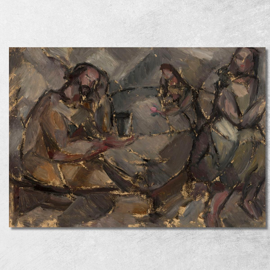 In Una Enoteca Tadeusz Makowski tmk85 quadro stampato su tela