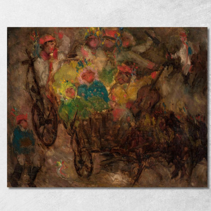 Matrimonio Di Cracovia Tadeusz Makowski tmk91 quadro stampato su tela