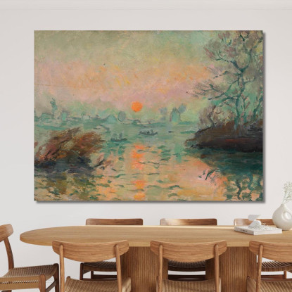 Paesaggio Al Tramonto Tadeusz Makowski tmk93 quadro stampato su tela