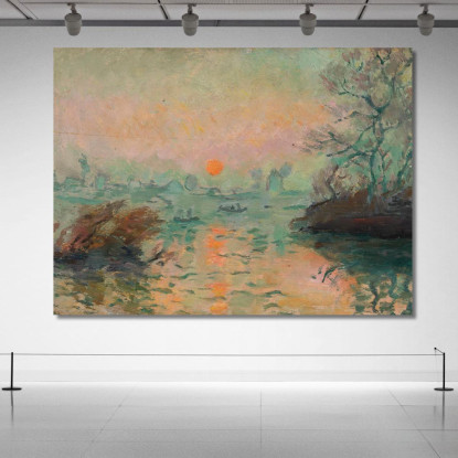 Paesaggio Al Tramonto Tadeusz Makowski tmk93 quadro stampato su tela