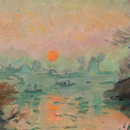 Paesaggio Al Tramonto Tadeusz Makowski tmk93 quadro stampato su tela