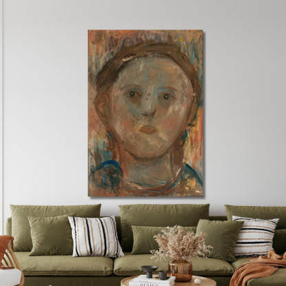 Testa Di Bambina Tadeusz Makowski tmk111 quadro stampato su tela