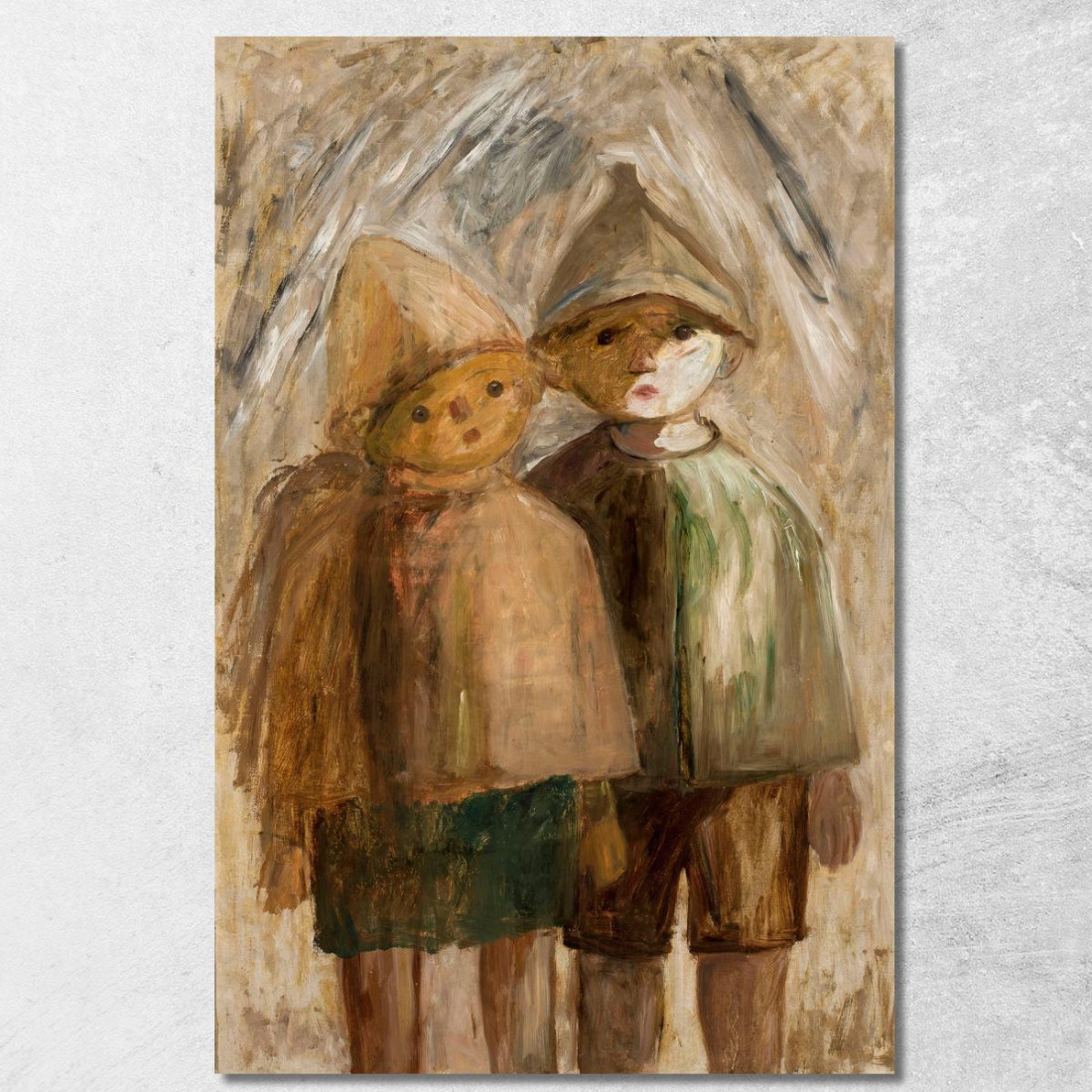 Piccoli Alunni Tadeusz Makowski tmk112 quadro stampato su tela