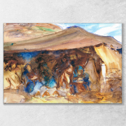 Tenda Beduina John Singer Sargent jss21 quadro stampato su tela