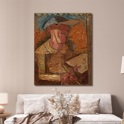 Mascherata Al Buio Tadeusz Makowski tmk119 quadro stampato su tela