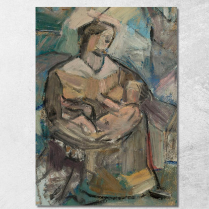 Maternità Tadeusz Makowski tmk120 quadro stampato su tela