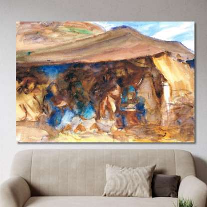 Tenda Beduina John Singer Sargent jss21 quadro stampato su tela