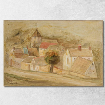 Piccola Città Tadeusz Makowski tmk122 quadro stampato su tela