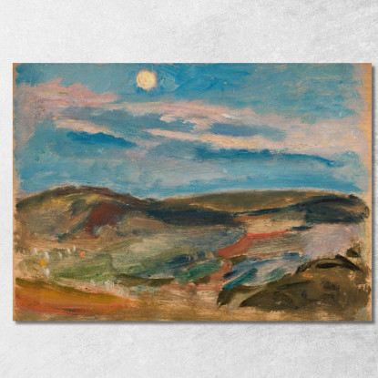 Collina Al Chiaro Di Luna Tadeusz Makowski tmk125 quadro stampato su tela