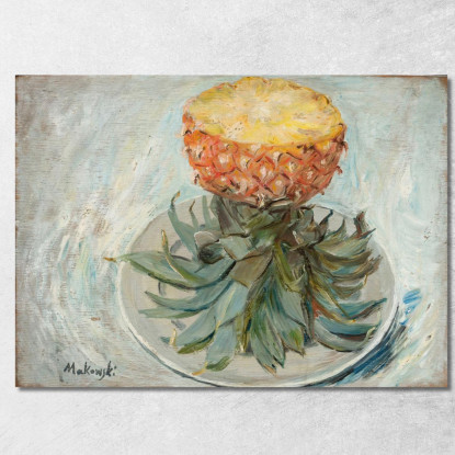 Ananas Su Un Piatto Tadeusz Makowski tmk139 quadro stampato su tela