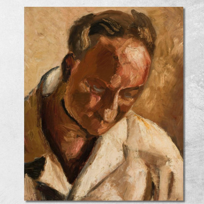 Ritratto Del Signor X Tadeusz Makowski tmk149 quadro stampato su tela