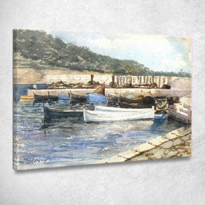 Barche John Singer Sargent jss25 quadro stampato su tela