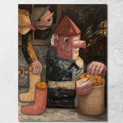 Ritorno Da Scuola Tadeusz Makowski tmk154 quadro stampato su tela