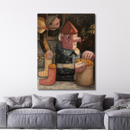 Ritorno Da Scuola Tadeusz Makowski tmk154 quadro stampato su tela