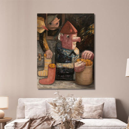 Ritorno Da Scuola Tadeusz Makowski tmk154 quadro stampato su tela