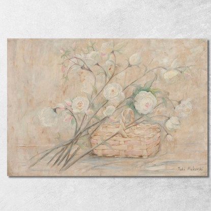 Rosa Con Un Cesto Tadeusz Makowski tmk161 quadro stampato su tela