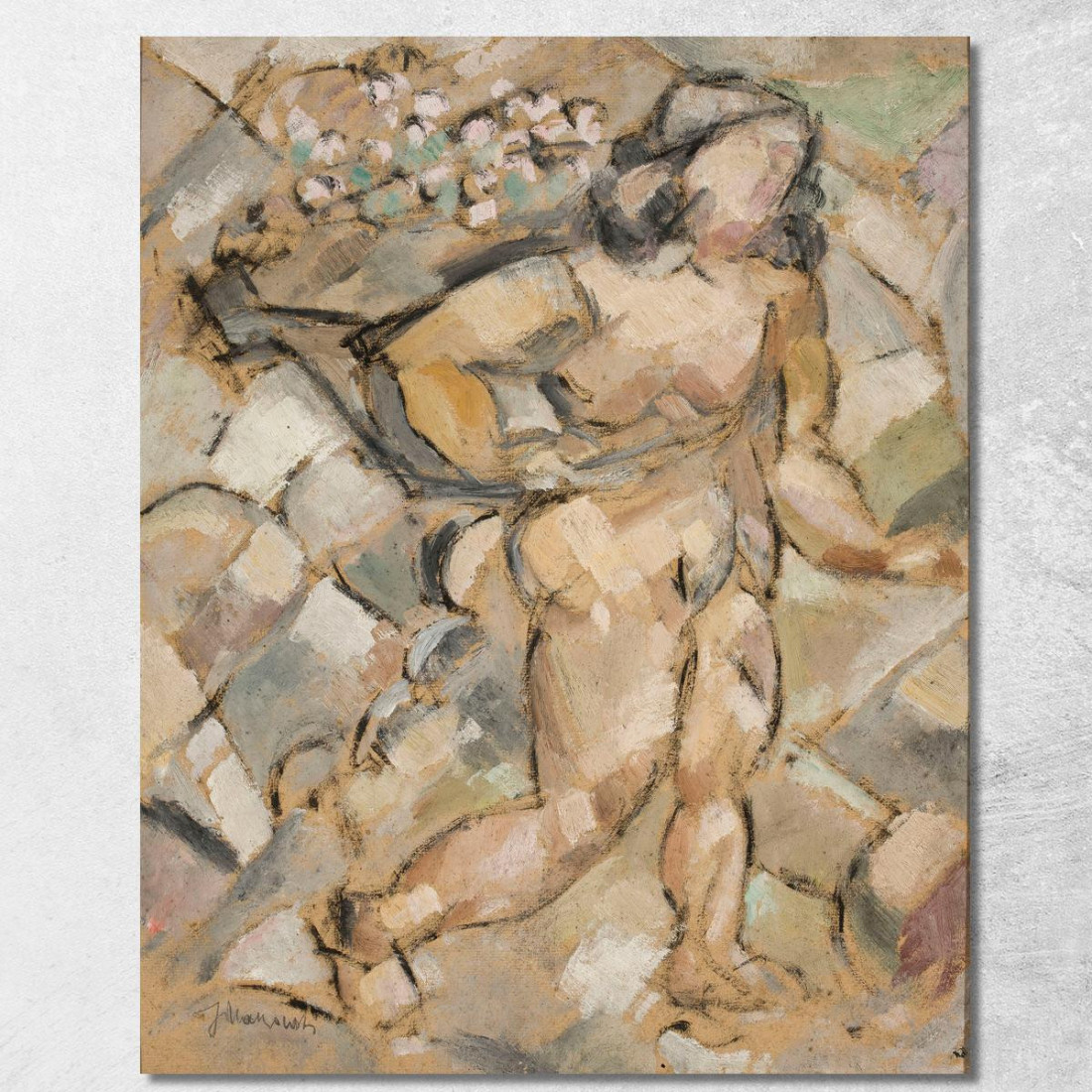 Donna Che Corre Tadeusz Makowski tmk162 quadro stampato su tela