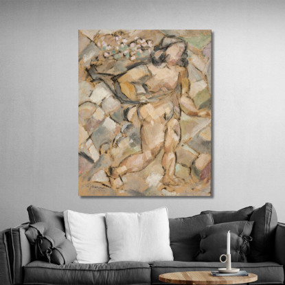 Donna Che Corre Tadeusz Makowski tmk162 quadro stampato su tela