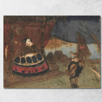 Serenata Tadeusz Makowski tmk171 quadro stampato su tela