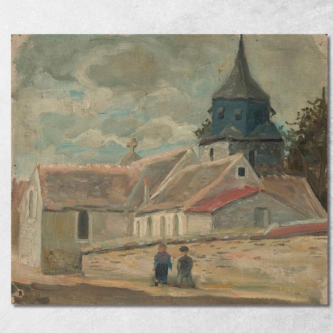 Piccola Chiesa Di Villaggio A Breuilpont Tadeusz Makowski tmk177 quadro stampato su tela