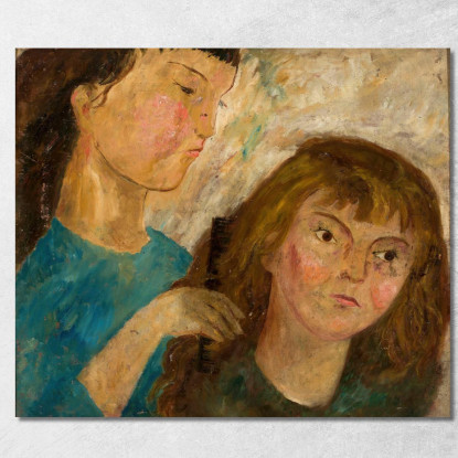 Toilette Tadeusz Makowski tmk182 quadro stampato su tela