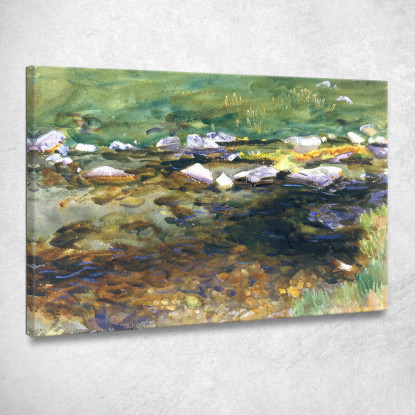 Ruscello E Prato John Singer Sargent jss31 quadro stampato su tela