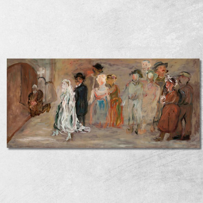 Processione Nuziale Davanti A Una Chiesa Tadeusz Makowski tmk199 quadro stampato su tela