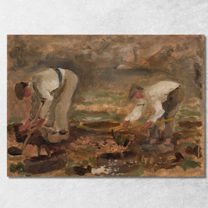Lavoro In Un Campo Tadeusz Makowski tmk203 quadro stampato su tela
