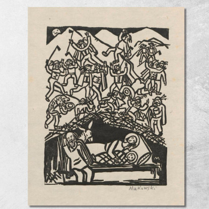 Hola Hola' Carol Tadeusz Makowski tmk208 quadro stampato su tela