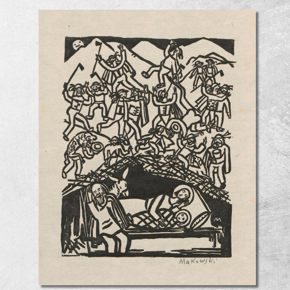 Hola Hola' Carol Tadeusz Makowski tmk208 quadro stampato su tela