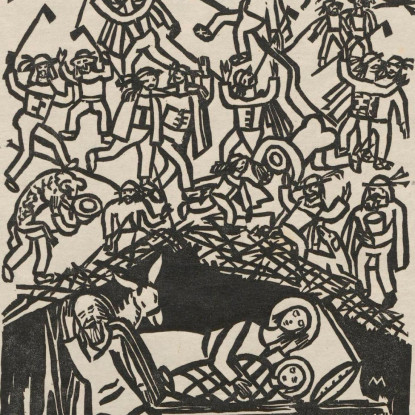 Hola Hola' Carol Tadeusz Makowski tmk208 quadro stampato su tela