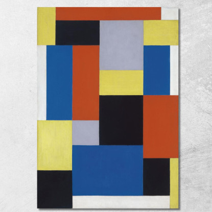 Composizione Xx Theo van Doesburg tvd11 quadro stampato su tela
