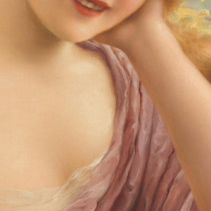 Ragazza Con Il Limone Emile Vernon evr8 quadro stampato su tela