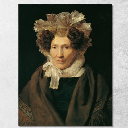 Anziana Donna Con Cuffia Bianca Ferdinand Georg Waldmüller fgw4 quadro stampato su tela