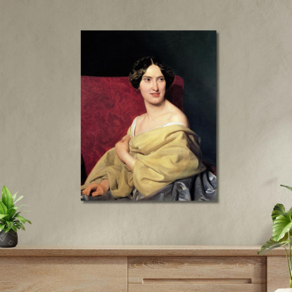 Anna Bayer La Seconda Moglie Dell'Artista Ferdinand Georg Waldmüller fgw5 quadro stampato su tela